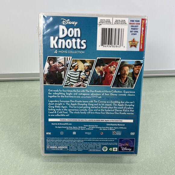 Don Knotts 4 Movie DVD - The Apple Dumpling Gang 1 & Rides Again - Gus- Hot Lead - Picture 2 of 3